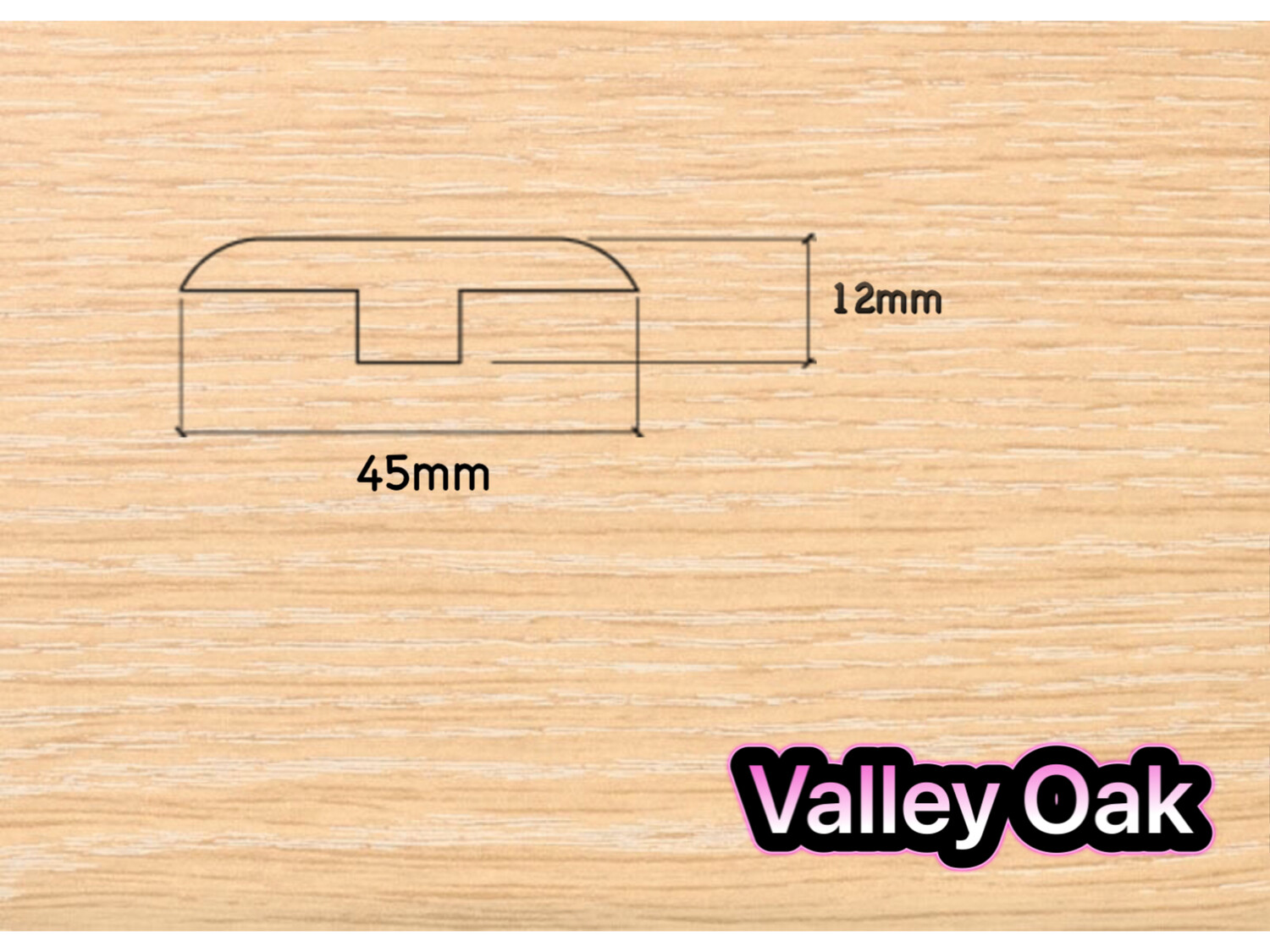 T Section Door Plate Joining Profile 2.7m (3 x 0.9m pieces)