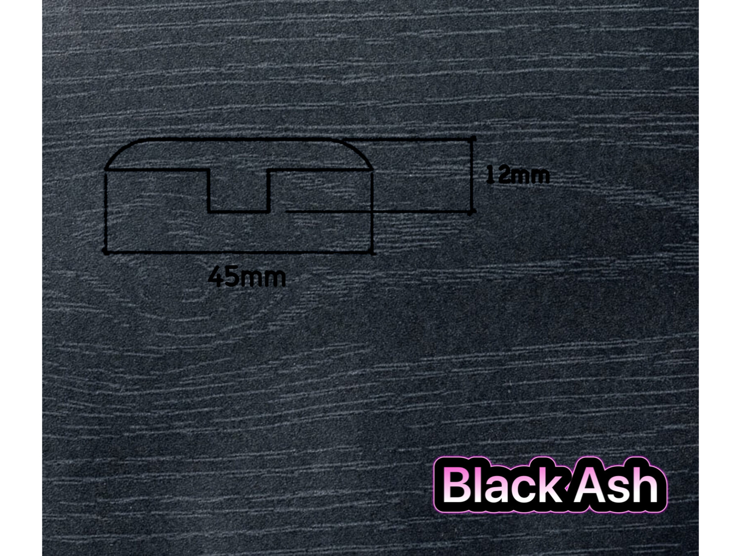 T Section Door Plate Joining Profile 2.7m (3 x 0.9m pieces)