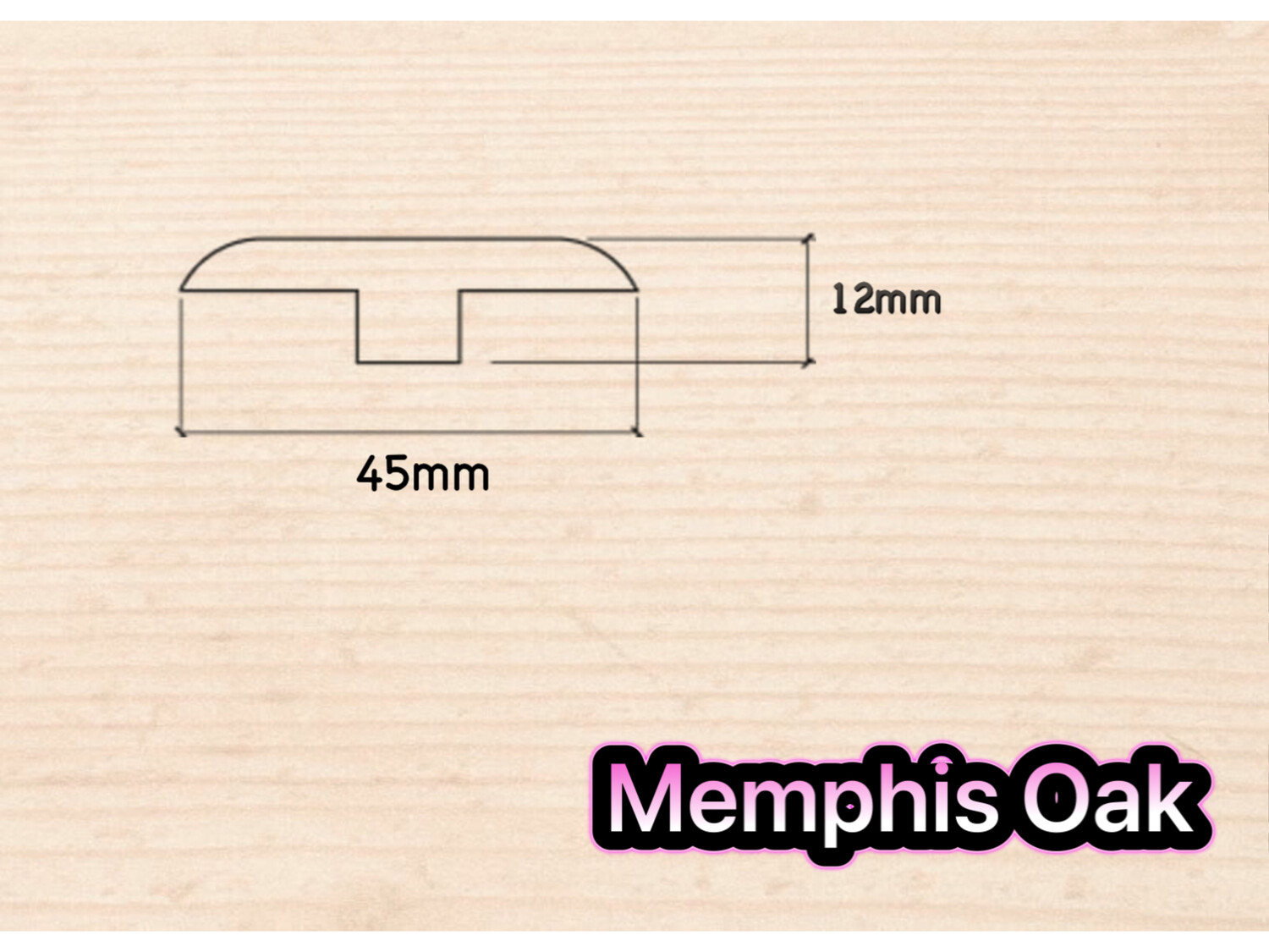 T Section Door Plate Joining Profile 2.7m (3 x 0.9m pieces)