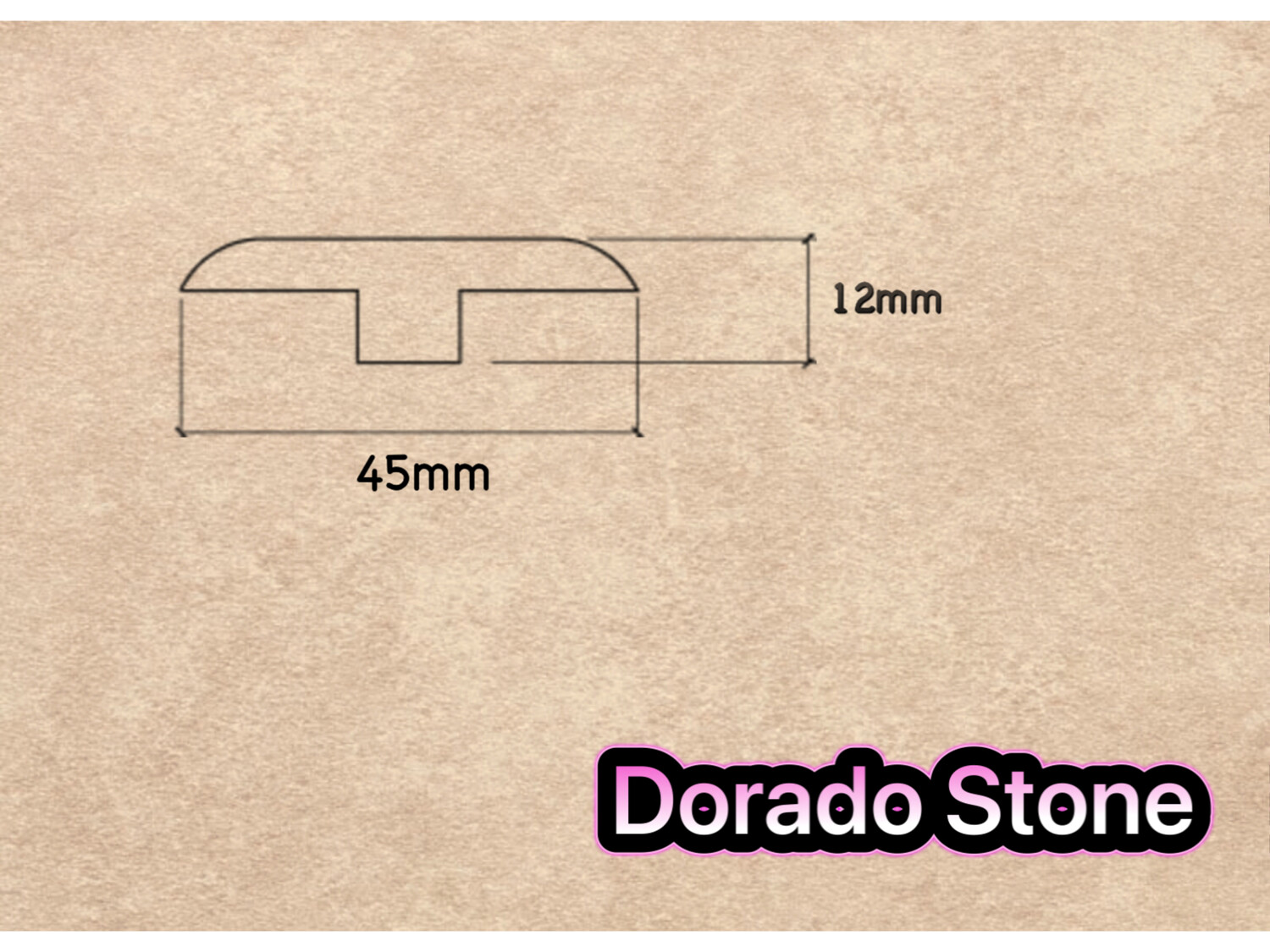 T Section Door Plate Joining Profile 2.7m (3 x 0.9m pieces)