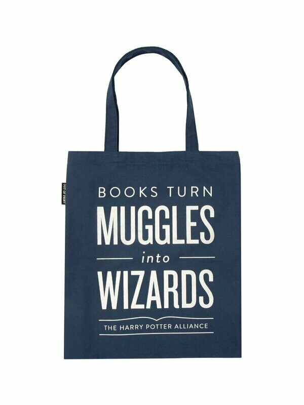 Harry Potter &quot;Books Turn Muggles Into Wizards&quot; tote bag