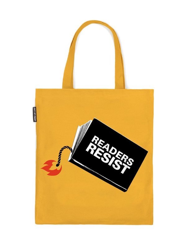 Readers Resist tote bag