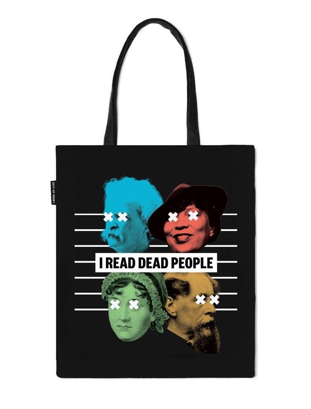 I Read Dead People tote bag