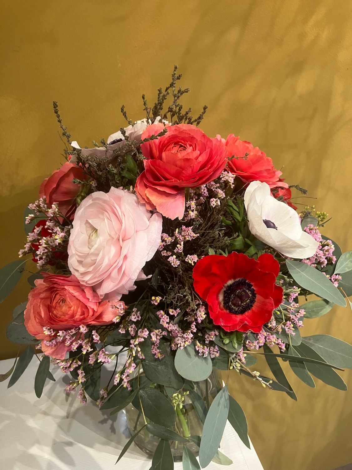 Valentinsstrauss mit Ranunceln