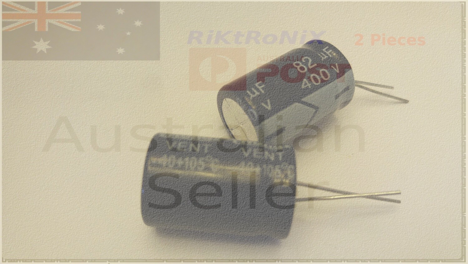 High Voltage Capacitor 82uF 400V 2Pcs