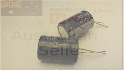 High Voltage Capacitor 82uF 400V 2Pcs