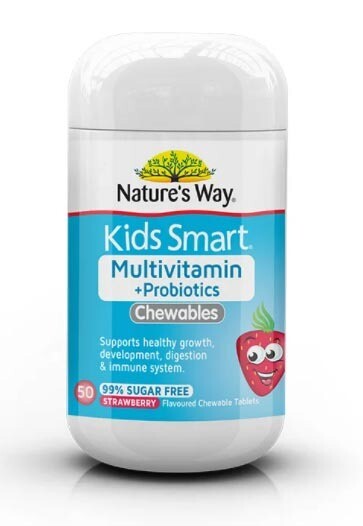 Nature&#39;s Way Kids Multivitamin and Probiotics 50 tablets
