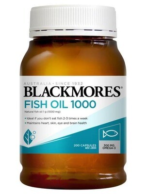 Blackmores Fish Oil 1000mg 200 capsules