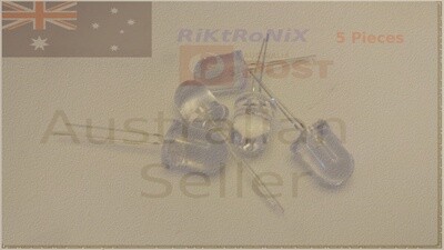 Ultra Bright Clear LED 10mm RED 0.75W 5Pcs