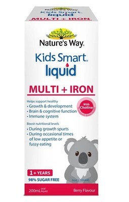 Nature&#39;s Way Kids Smart Liquid Multivitamin and Iron