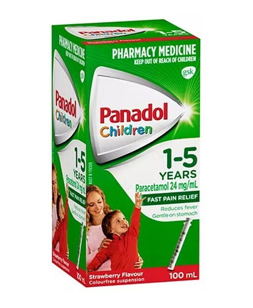 Panadol Children 1-5 Years Strawberry Flavour 100ml
