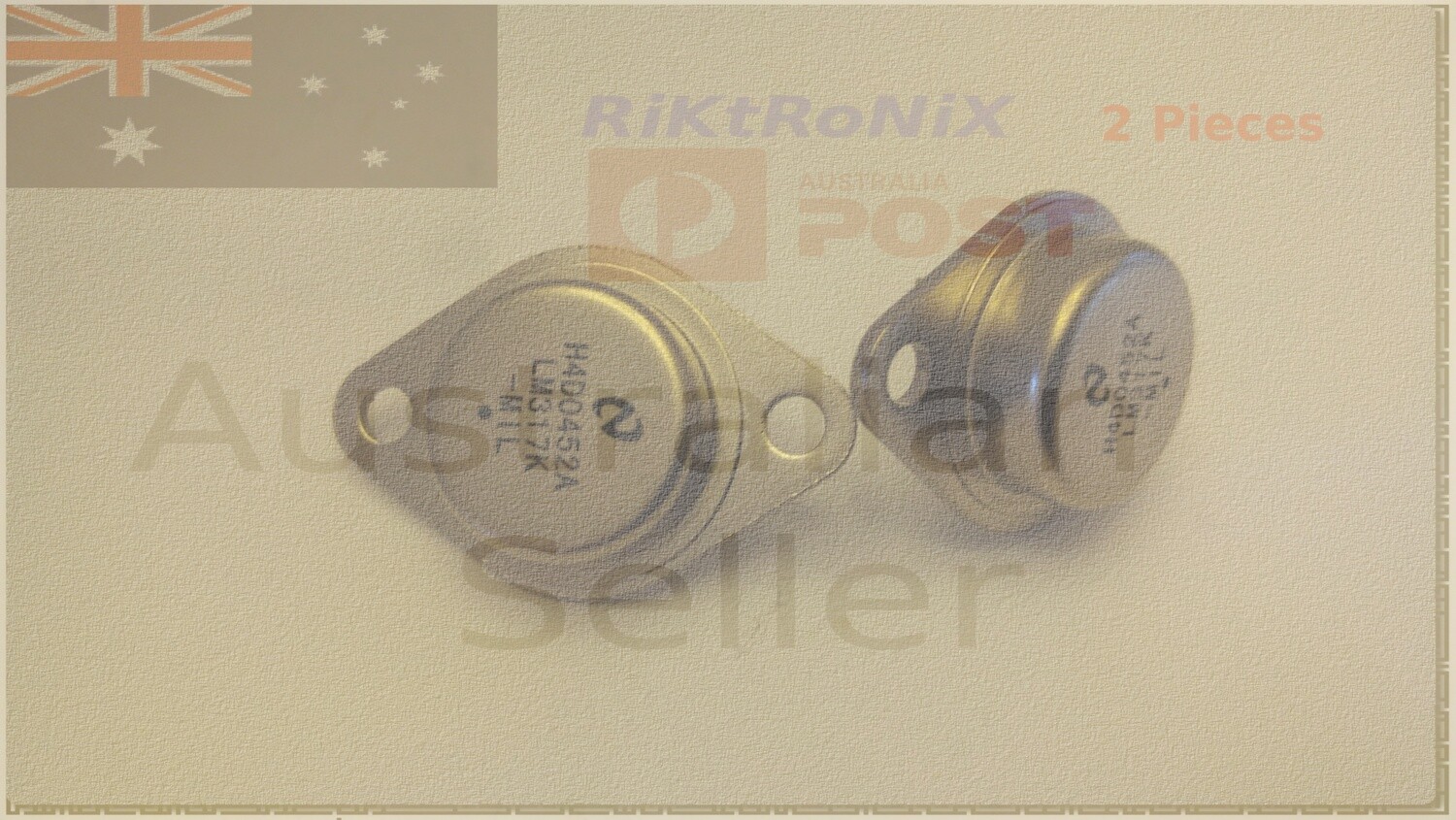 LM317K-MIL 1.27-37V 1.5A Regulator TO-3 2Pcs