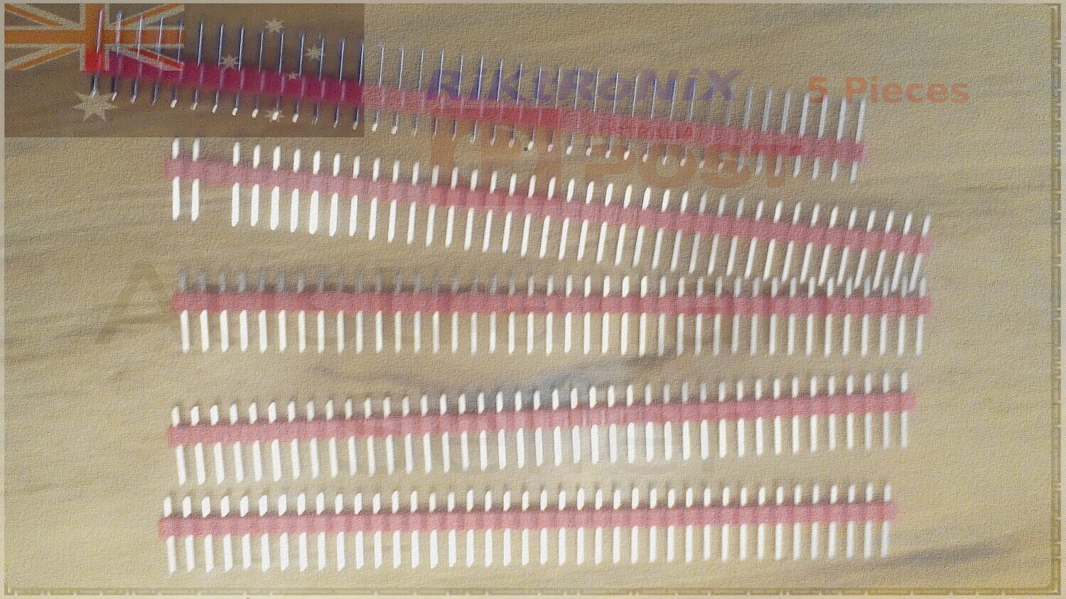 Red Header Pins 1x40 5Pcs