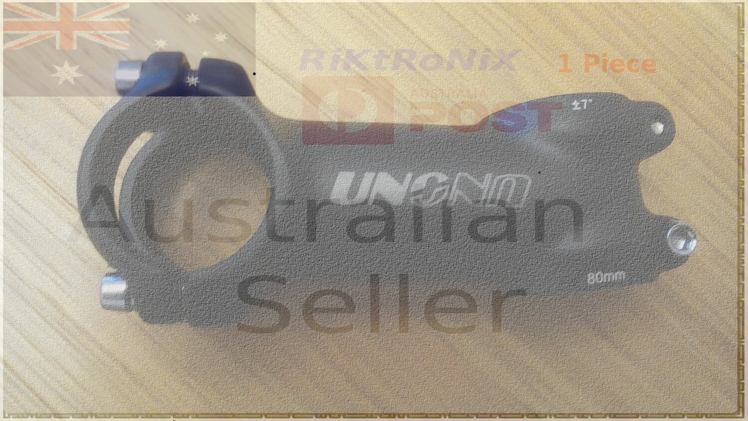 STEM UNON 80mm + - 7 degree 28.6mm steer 31.8mm handlebar 1Pc