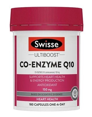 Swisse Co-enzyme Q10 150mg 180capsules