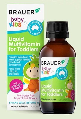 Brauer Liquid Multivitamin for Toddlers 100ml