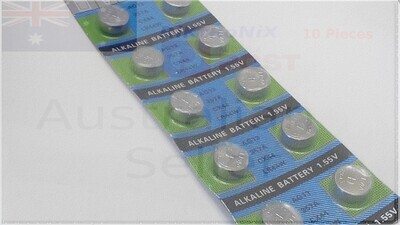 Battery 1.55V LR44W AG13 CX44 357A 10Pcs
