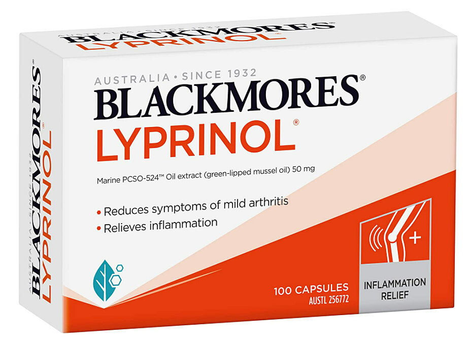 Blackmores Lyprinol Green Lipped Mussel Oil 100 capsules