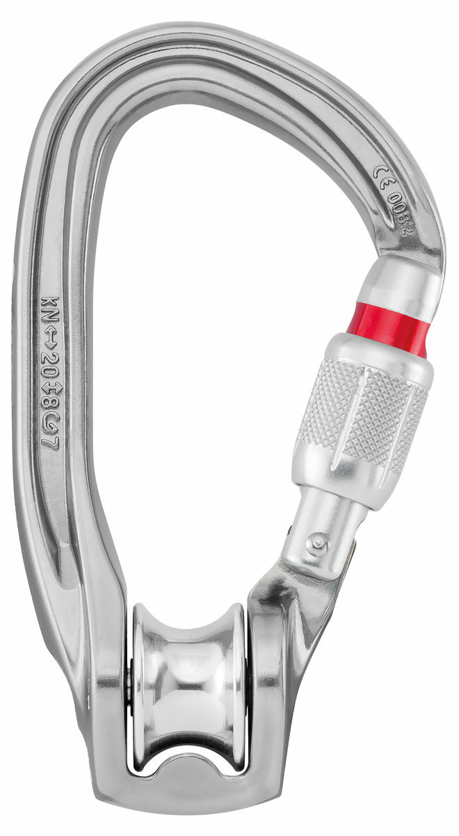 Petzl Rollclip Z, Karabiner mit integrierter Rolle P75SL