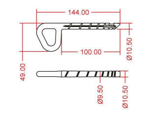 Felshaken Kong Infix 100mm