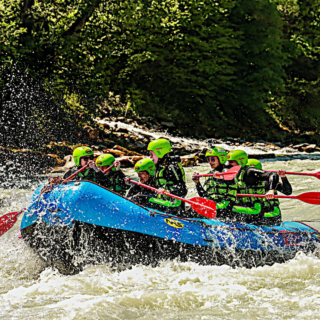 Gutschein Rafting Package Tirol: Imster Schlucht + Ötztaler Ache + Übernachtung 72067