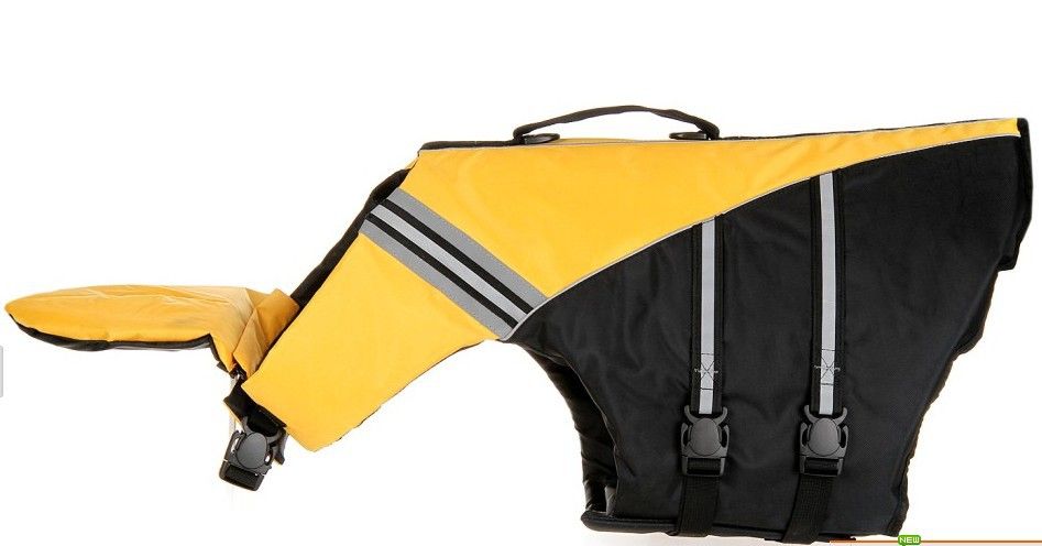 Pet Life Vest Dog Outdoor Sportswear Dog Golden Hair Swimming Supplies New, Color: Yellow, Size: Xs