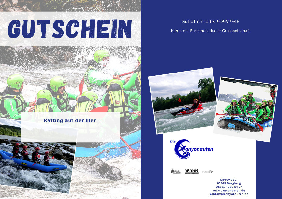 Gutschein Familienrafting