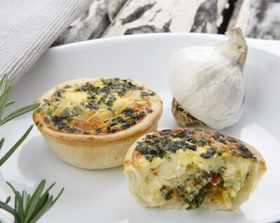 Roasted Vegetable Quiche (V) 55g - 25 Pack