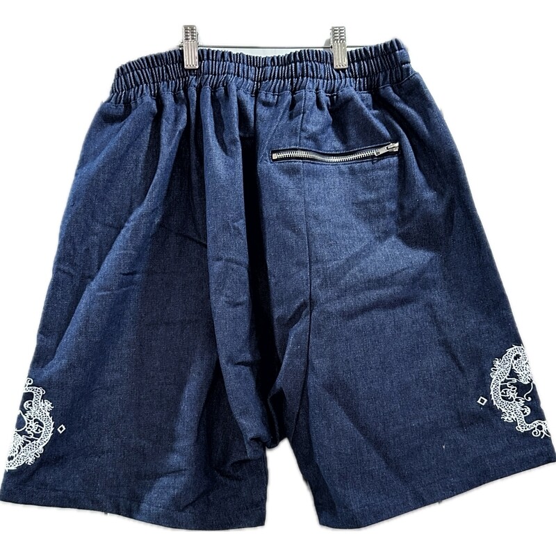 AA DENIM DRAGON SHORTS