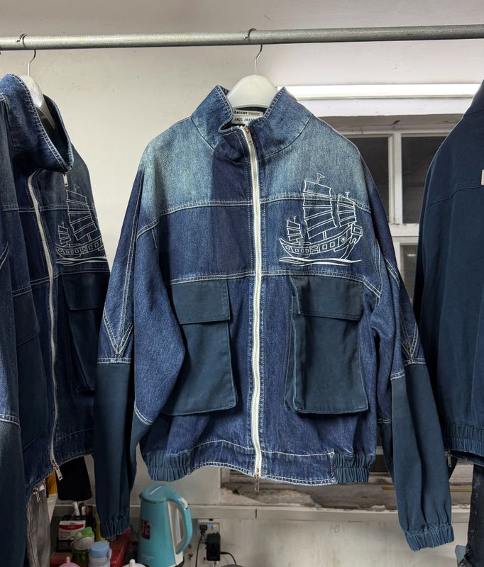 Passage Zip up Denim Jacket
