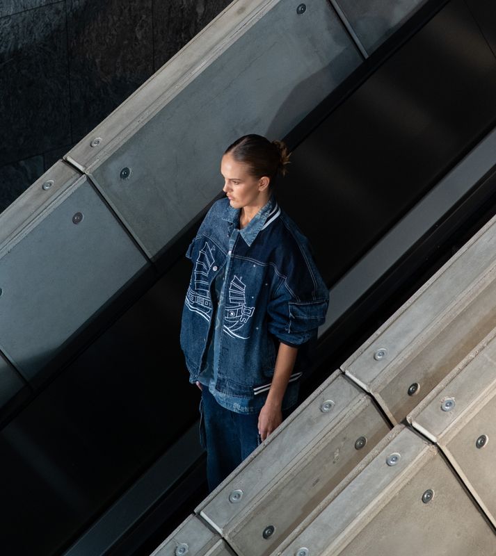 PASSAGE DENIM BOMBER JACKET