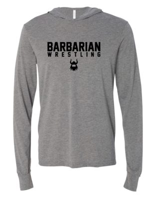 Grey Barbarian Wrestling Shirt Hoodie