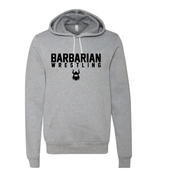 Barbarian Grey Fleece Hoodie Barbarian Grey Fleece Hoodie