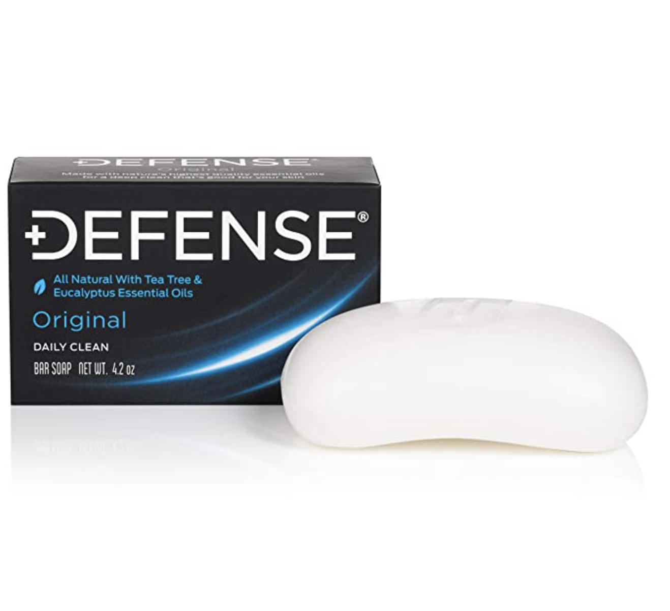 Defense Soap 4 Ounce Bar - Contains Natural Tea Tree and Eucalyptus Oil