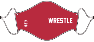 BA Red Wrestle Mask (around the ear straps)