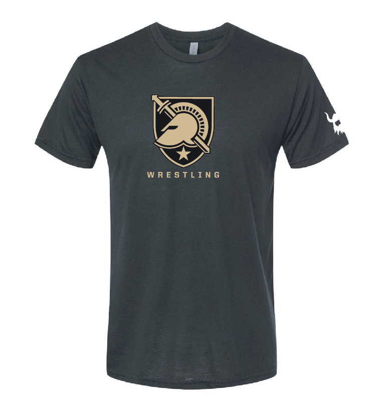 Army Crest Solid Black Blend Shirt