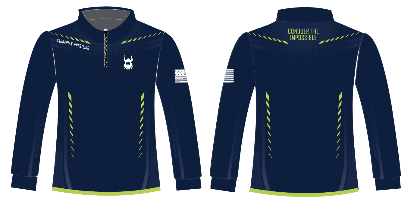BA 1/4 Navy &amp; Green Jacket