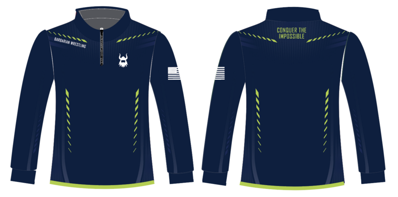 BA 1/4 Navy &amp; Green Jacket
