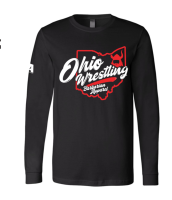 BA Black Ohio Wrestling Long Sleeve Shirt