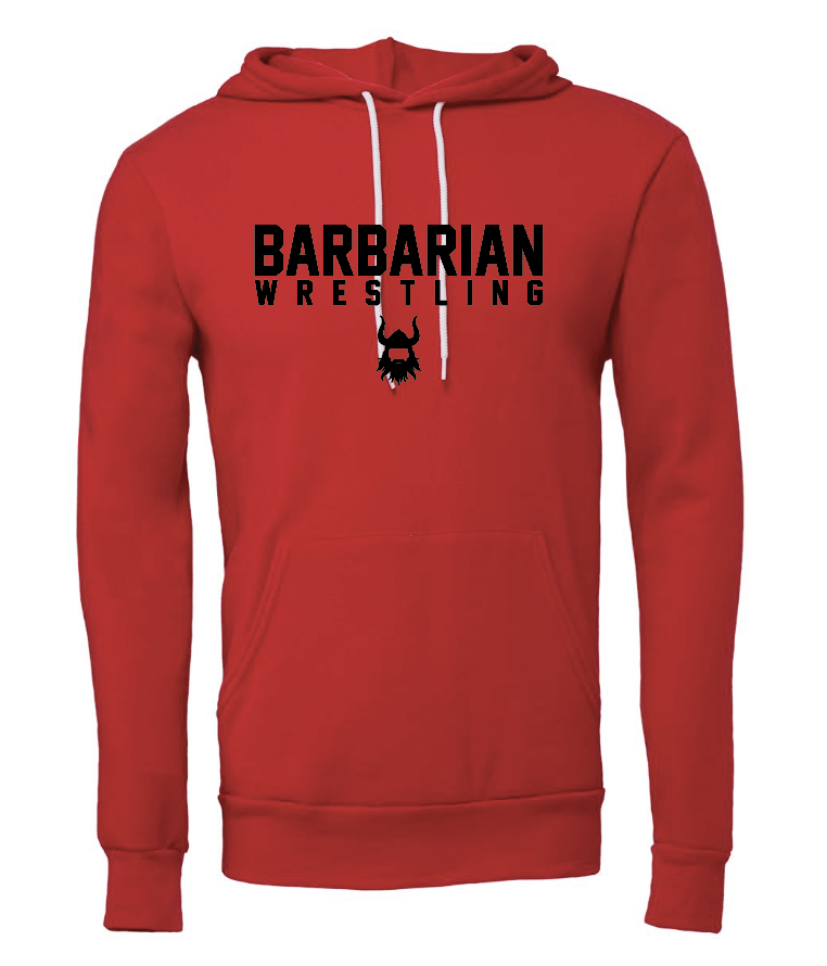 Barbarian Wrestling Red Hoodie