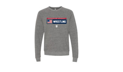 BA Grey USA Wrestling Crewneck Sweatshirt