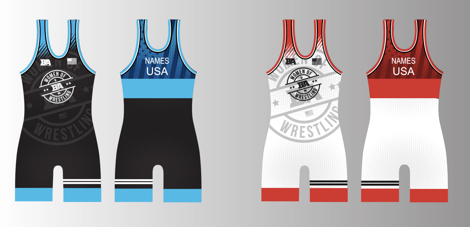 BA Women of Wrestling Women's Singlet set