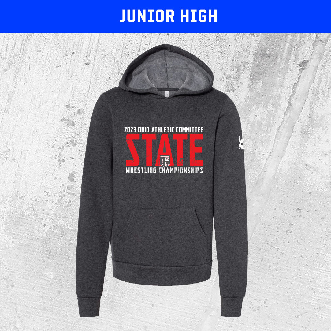 OAC Jr High 2023 State Charcoal Hoodie