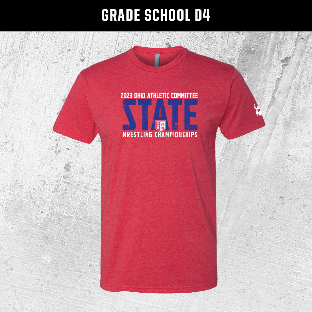 OAC Grade School D4 2023 State Red Blend Shirt