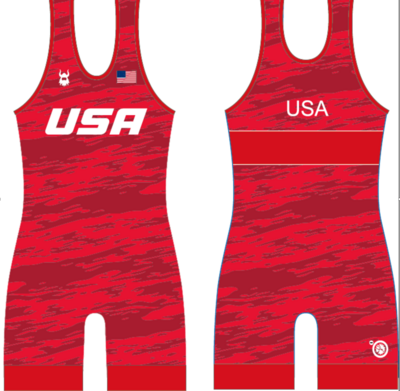 CRNR USA Singlet, Blue