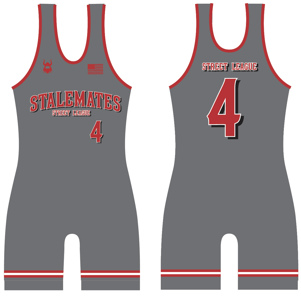 Stalemates Grey Street League 4 Singlet