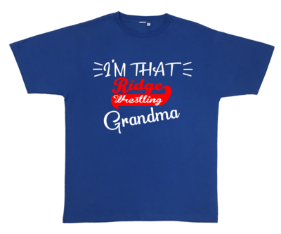 Ridge Wrestling Grandma Blue Shirt