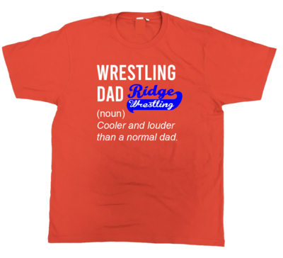 Ridge Wrestling Dad Red Shirt