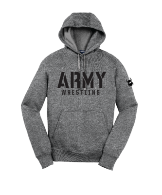 Army WRESTLING grey fleece hoodie