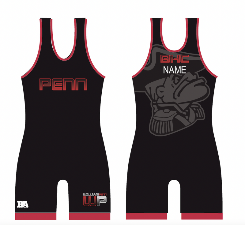 William Penn Black Singlet